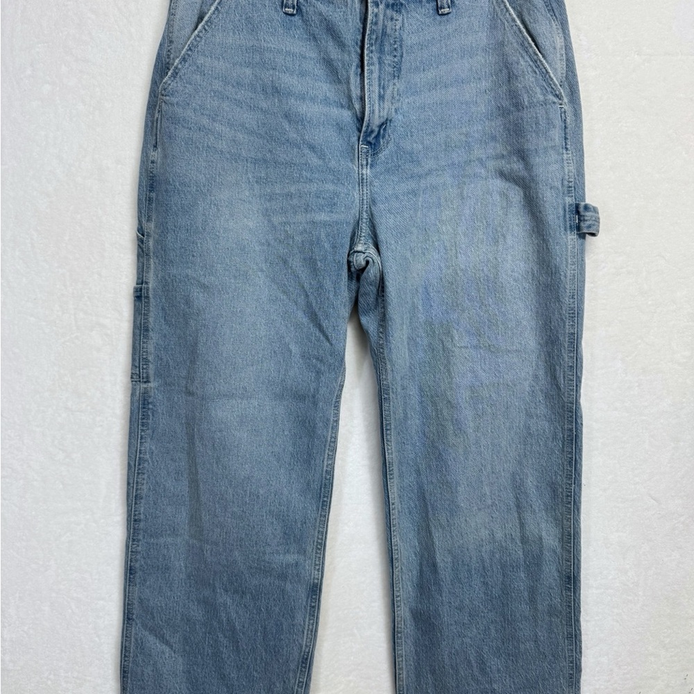 ABERECROMBIE & FITCH Jeans 14 Light Blue Women's High-Rise 90's Relaxed Denim